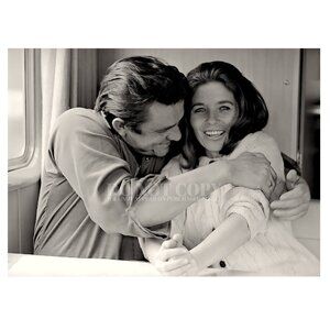 Johnny Cash and June Carter Photograph 11 X 15 | Rare 1969 Photo | Poster Print